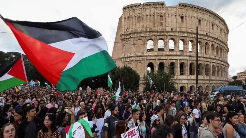 Italians Rally Against ‘Israeli Genocide in Palestine’
