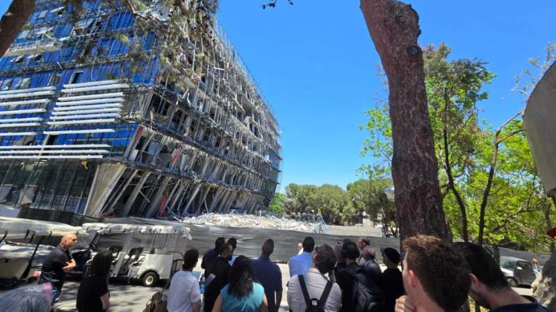 Israeli Lawmakers Visit Ruins of Military-Linked Weizmann Institute After Iran's Missile Strikes