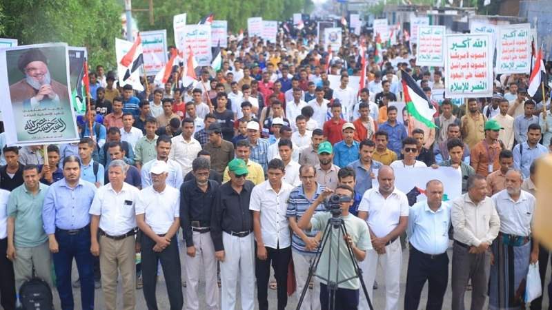 Mass Student Rally in Hodeidah Rejects Trump’s Plan to Liquidate  Palestinian Cause