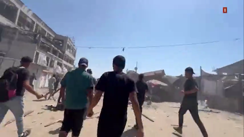 Israeli Enemy Airstrike Turns Gaza Beach Rest Stop Into A Massacre Site