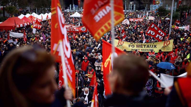 French Workers Join Strikes Against Macron's Pension Reform Plan