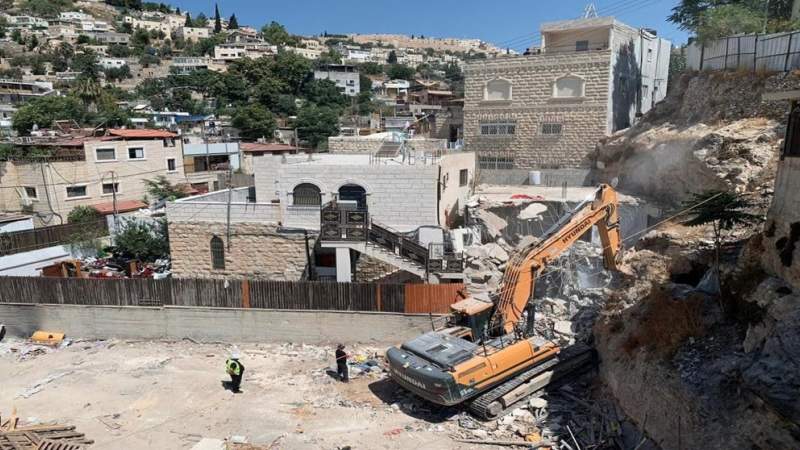 Israel demolishes Palestinian home in Silwan neighborhood of al-Quds