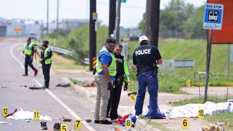 Seven Migrants Killed When Struck by Vehicle Waiting at Bus Stop in Brownsville in Texas