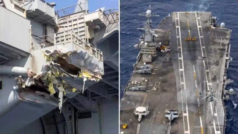 US Military Confirms Damage to USS Truman from Yemeni Red Sea Strikes