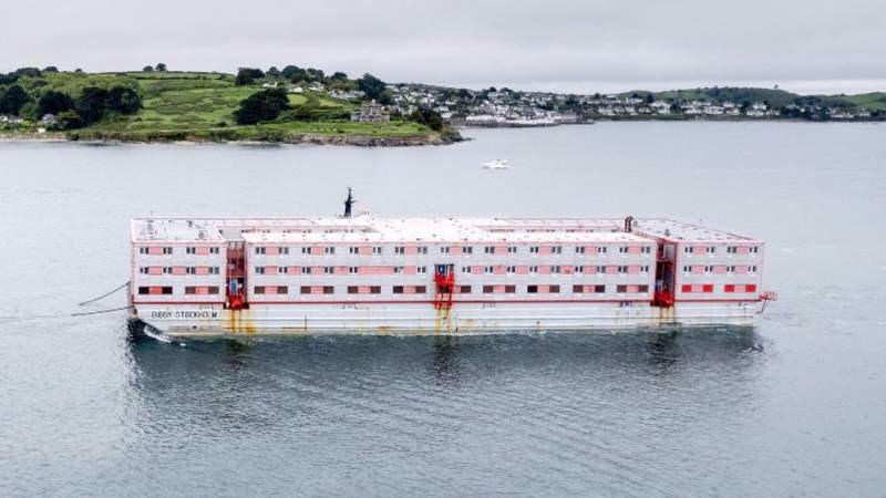 Britain Moves 1st Group of Asylum-seekers to Bibby Stockholm Barge