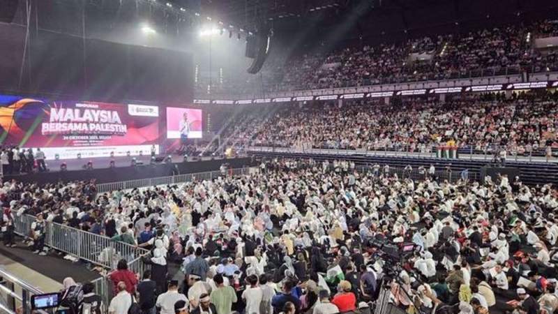 Thousands Rally in Malaysia’s Main City against Israel's Onslaught of Palestinians