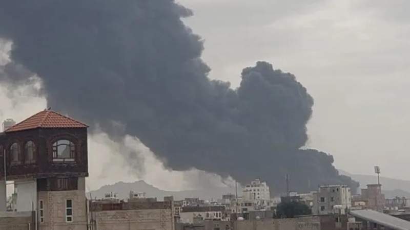 American-Israeli Aggression Targets Sana’a Airport, Power Stations, and Amran Cement Factory