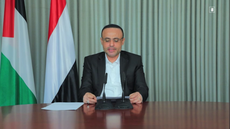 Yemeni President Al-Mashat Vows Retaliation for Israeli Aggression, Reaffirms Support for Gaza