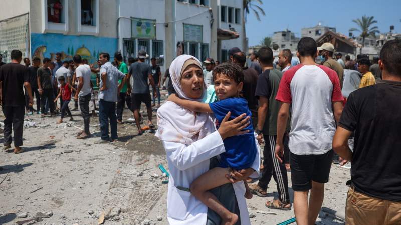  Israeli Airstrike on School in Central Gaza Leaves at Least 30 Dead 